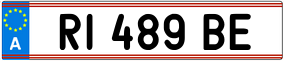 Trailer License Plate